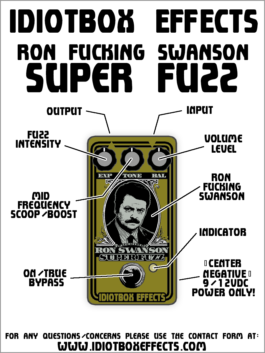 Ron Fucking Swanson Super Fuzz | IdiotBox Effects